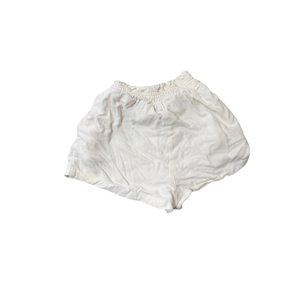 Princess Polly White Elastic Waist Shorts Women’s Sz 2